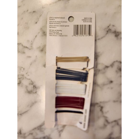 Scunci Comfort Curved Hair Clips Bobby Pins 33 Pack Multicolor Glitter Shimmer - Picture 2 of 3